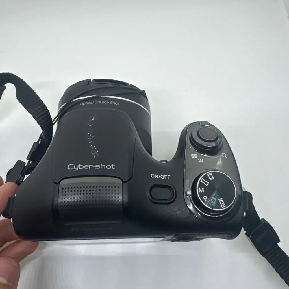 Sony Cyber-Shot DSC-H300 20.1MP Camera Black 35x Zoom Tested Working